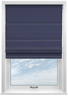 Medina, Navy - Roman Blind